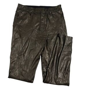 SPANX Women's Black Like Leather Skinny Pant in Black‎ 20282R Size Medium